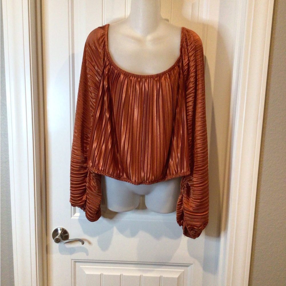 ELOQUII Plus Burnt Orange Top NWOT